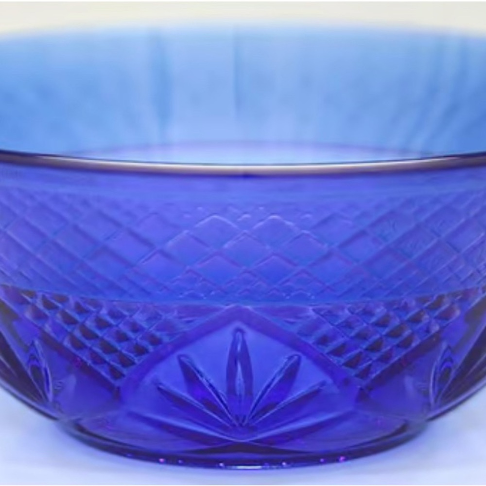 Antique Sapphire Cristal d’Arques Salad Bowls